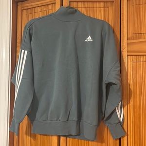 Adidas high neck sweater. Size XS. Color green